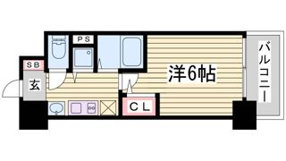 プレサンス三宮ルミネスの間取り画像