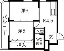 サンビラ大手前の間取り画像