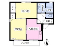 ツインセジュールBの間取り画像