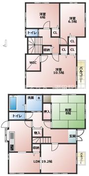 青山3丁目 貸家の間取り画像