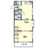 東郷ハイツの間取り画像