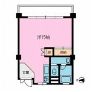 神楽坂マンションの間取り画像