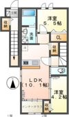 イニシオ Bの間取り画像