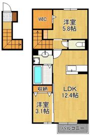 D-ROOM上葛原の間取り画像