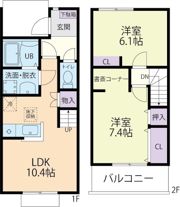 Champs de fleurs A(シャン・ド・フルール)の間取り画像