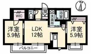 シャーメゾン元町の間取り画像