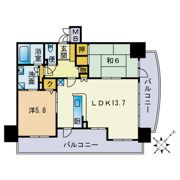 パレスト博多の間取り画像