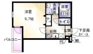 ジュネス服部南の間取り画像