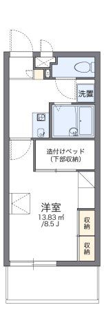 レオパレスGトレバリーの間取り画像