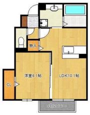 D-roomたかむら A棟の間取り画像