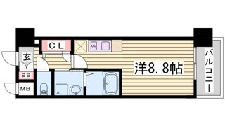 エスリード神戸三宮パークビューの間取り画像