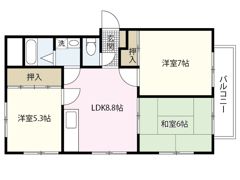 コーポラス大町Ⅱの間取り画像