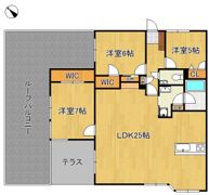 サンライフ下曽根駅サウスコート 603号室の間取り画像