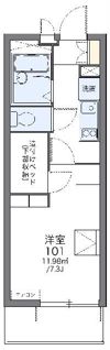 レオパレスブルースカイの間取り画像