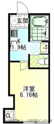 シエル蛍田の間取り画像