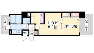 アドバンス神戸湊町の間取り画像