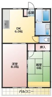 山茶花の間取り画像