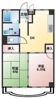 メゾンドール春日の間取り画像