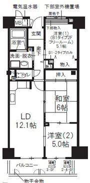 ヒルサイド四天王寺東の間取り画像