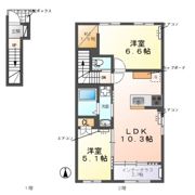 ウェストビレッヂⅠの間取り画像
