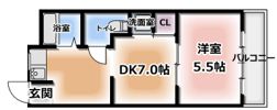 川端ハイツの間取り画像
