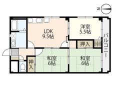 ハイム波多野Ⅱの間取り画像