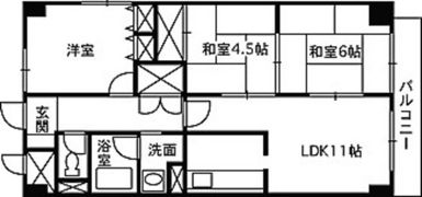 リバーサイド大須賀の間取り画像