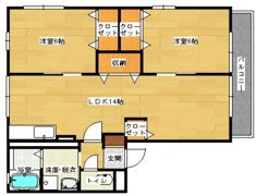 SKハイツの間取り画像