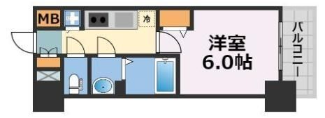 アクアプレイス天王寺Ⅱの間取り画像