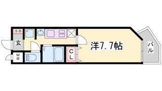 プレサンス神戸駅前グランツの間取り画像