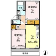 シャトル春水 B棟の間取り画像