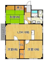 アルカサール菅原の間取り画像