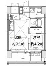 ノルデンタワー南森町プレミアムの間取り画像
