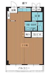 五百羅漢ハイツの間取り画像