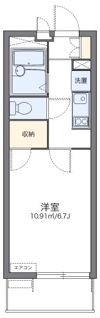 レオパレスグリーングラスの間取り画像