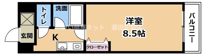 クローバーハイツⅢの間取り画像