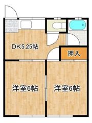 フラワーハイツ江戸崎 ﾊﾟｰﾄ4の間取り画像