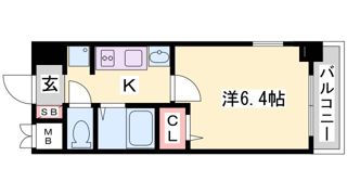 エステムプラザ神戸水木通グランクロスの間取り画像