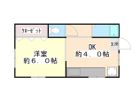 ハイツ八坂の間取り画像