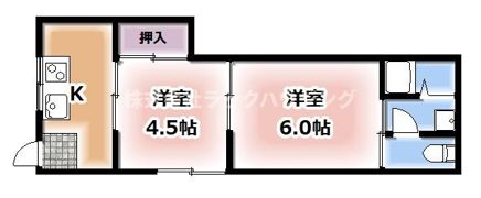 南野ハイツの間取り画像