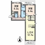 グレンツェン月城の間取り画像