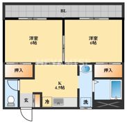 ルーシッド仲沖の間取り画像