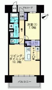 アルファステイツ大学病院通りの間取り画像