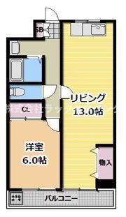 フローライト豊里Ⅰの間取り画像