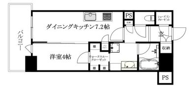 クレアホームズfranc松山駅前の間取り画像