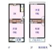 寝屋川市点野テラスハウスの間取り画像