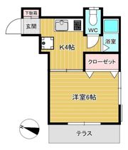 サンライズカワシマの間取り画像