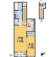 メゾンドリヴァージュB棟の間取り画像
