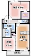 グランドゥール畷の間取り画像
