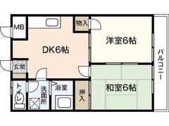 ハイム木田の間取り画像